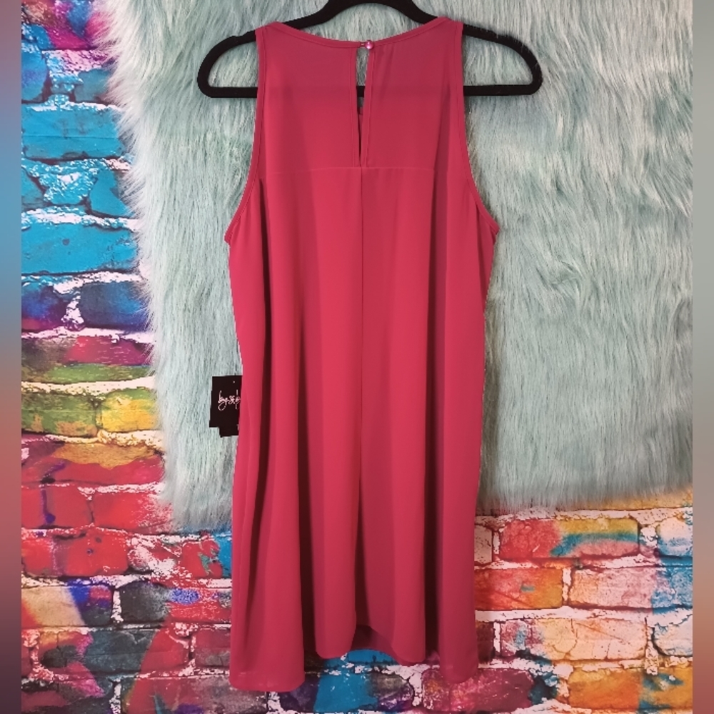 By and By Raspberry Sleeveless Dress Size XL NWT - Picture 3 of 8